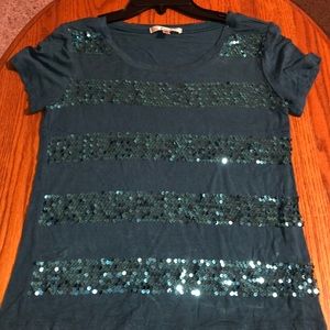 Blue sparkle shirt